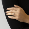 Кольцо с овальным бриллиантом из розового золота, Изображение 6