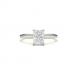 Кольцо с природным бриллиантом Радиант