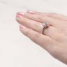 Кольцо с бриллиантом кушон в розовом золоте, Изображение 6
