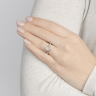 Ажурное кольцо с бриллиантом овал с боковым декором, Изображение 5