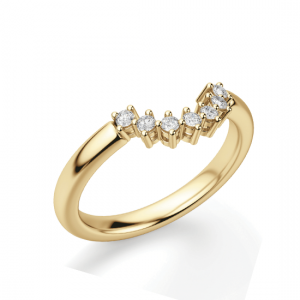 Приставное кольцо с бриллиантами из золота