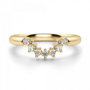 Приставное кольцо с бриллиантами из золота - Фото 2