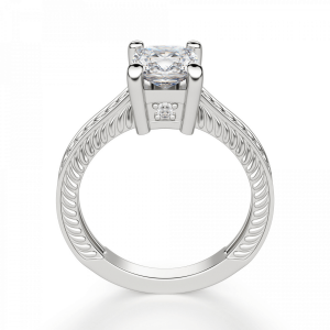 Помолвочное кольцо с бриллиантом кушон - Фото 1