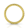 Кольцо дорожка золотая с изумрудами и бриллиантами, Изображение 2