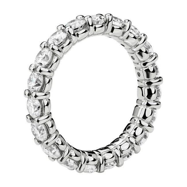 Кольцо дорожка с бриллиантами 3 кт по кругу - Фото 1