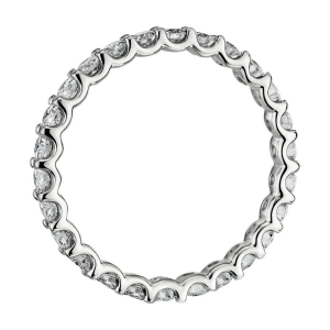 Кольцо невысокая дорожка с бриллиантами - Фото 1