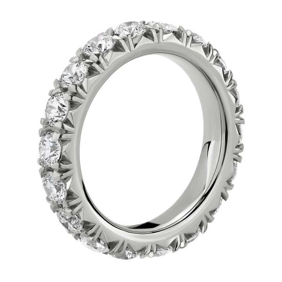 Кольцо дорожка с бриллиантами 3 карата,  Больше Изображение 2