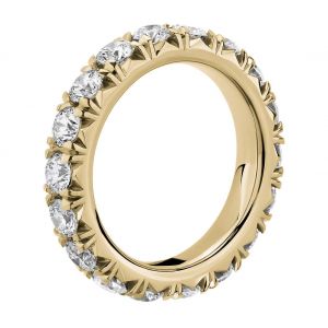 Кольцо дорожка с бриллиантами 3 карата по кругу - Фото 1