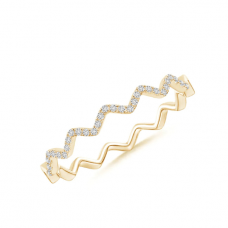 Дизайнерское кольцо из золота дорожка с бриллиантами