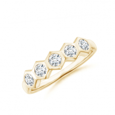 Кольцо золотое дорожка с бриллиантами Miel