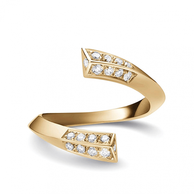 Дизайнерское кольцо из золота с бриллиантами