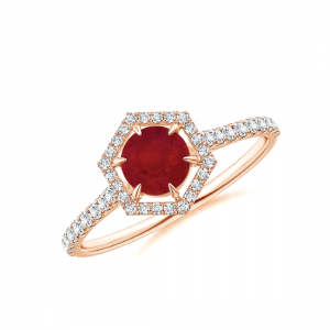 Кольцо с рубином и бриллиантами Miel