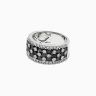 Широкое кольцо Шахматы с черными и белыми бриллиантами, Изображение 2