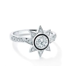 Кольцо с бриллиантом Звезда