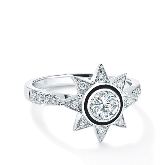 Кольцо с бриллиантом Звезда,  Больше Изображение 2