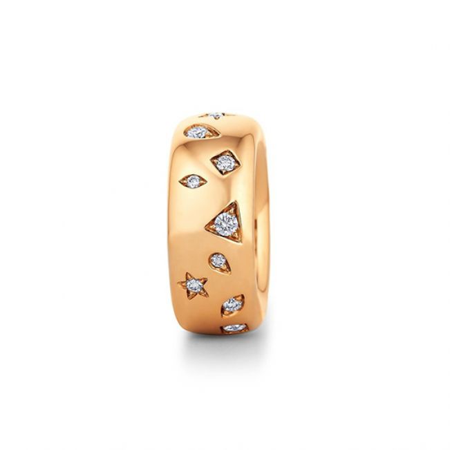 Золотое кольцо с бриллиантами - Фото 1