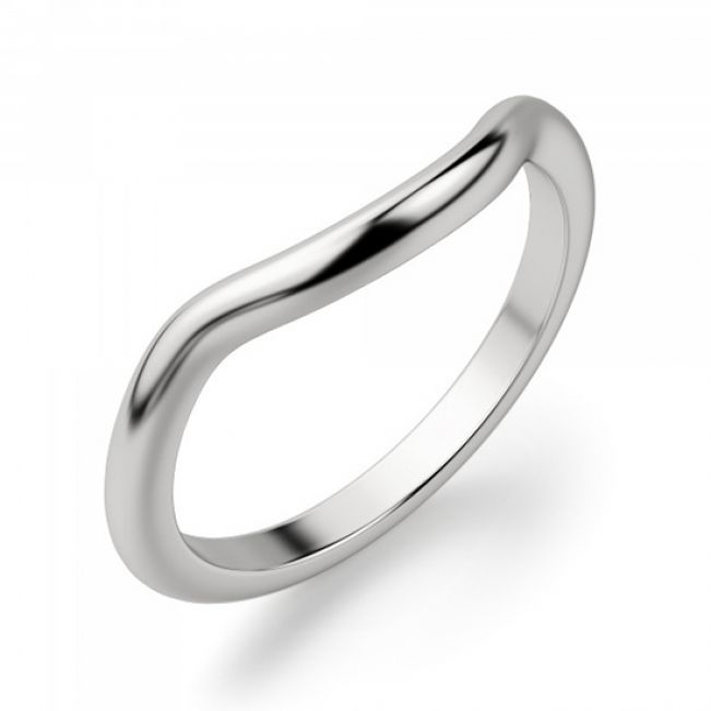 Обручальное кольцо с изгибом - Фото 1