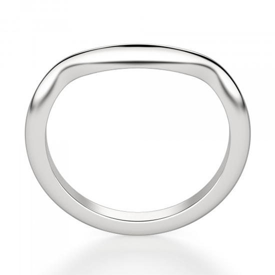 Обручальное кольцо с изгибом,  Больше Изображение 3