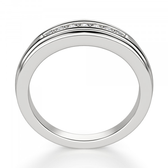 Обручальное кольцо с 7 бриллиантами,  Больше Изображение 3