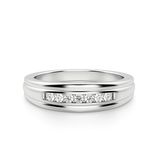 Обручальное кольцо с 7 бриллиантами, Изображение 1
