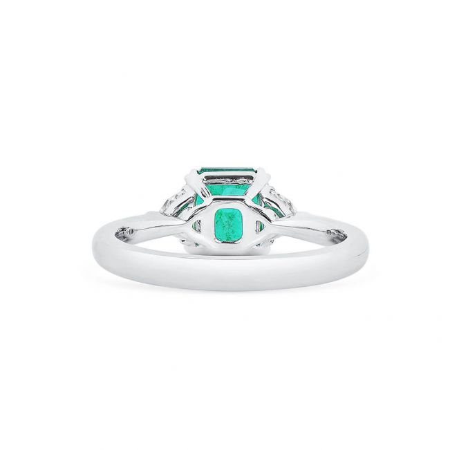 Классическое кольцо с изумрудом 3 карата и бриллиантами - Фото 1