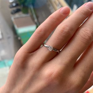 Кольцо помолвочное с квадратным бриллиантом Ашер - Фото 2