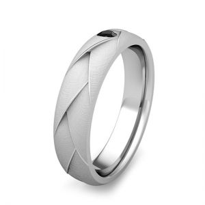 Мужское кольцо с черным бриллиантом - Фото 2
