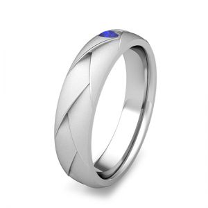 Мужское кольцо с сапфиром - Фото 2