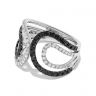 Кольцо с черными и белыми бриллиантами , Изображение 2