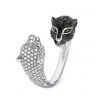 Кольцо с черными и белыми бриллиантами Кошки, Изображение 2