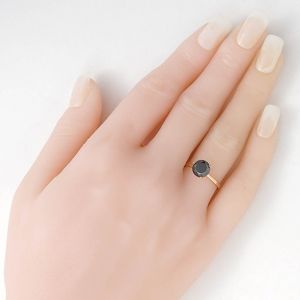 Кольцо с черным бриллиантом  - Фото 4