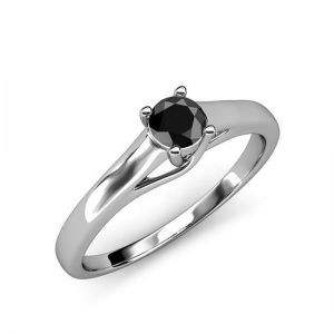 Кольцо с черным бриллиантом  - Фото 2