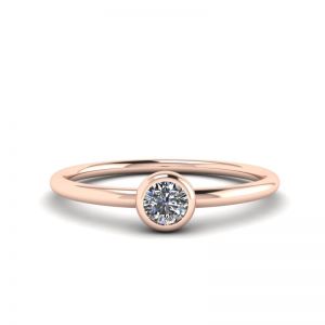 Кольцо с круглым бриллиантом La Promesse 