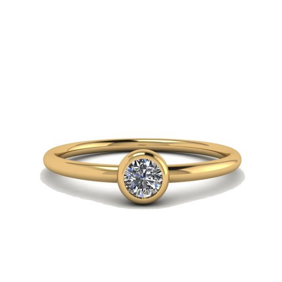 Кольцо с круглым бриллиантом La Promesse , Больше Изображение 1