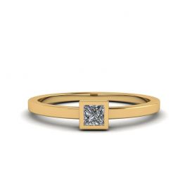 Кольцо с квадратным бриллиантом La Promesse 