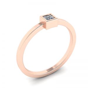 Кольцо с квадратным бриллиантом La Promesse  - Фото 3