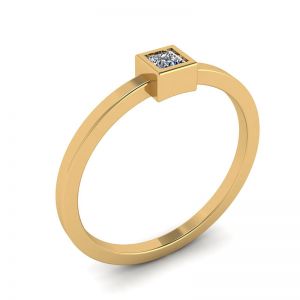 Кольцо с квадратным бриллиантом La Promesse  - Фото 3