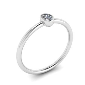 Кольцо с овальным бриллиантом La Promesse - Фото 3