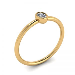Кольцо с овальным бриллиантом La Promesse  - Фото 3
