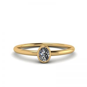 Кольцо с овальным бриллиантом La Promesse 