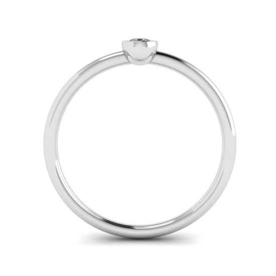 Кольцо с бриллиантом груша - La Promesse,  Больше Изображение 2