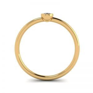 Кольцо с бриллиантом груша - La Promesse  - Фото 1