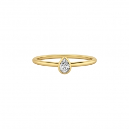 Кольцо с бриллиантом Груша - La Promesse 