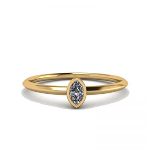 Кольцо с бриллиантом маркиз - La Promesse 