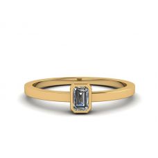 Кольцо с бриллиантом эмеральд - La Promesse 