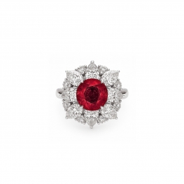 Кольцо с рубином Fleur de Rubis