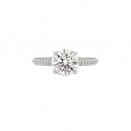 Кольцо с круглым бриллиантом