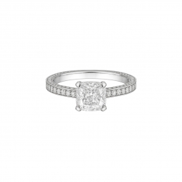 Кольцо с бриллиантом Кушон