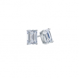 Серьги пусеты с бриллиантами Эмеральд