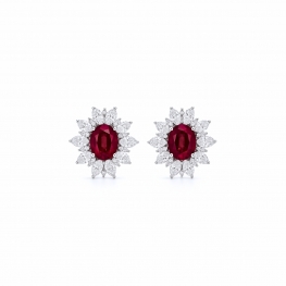 Серьги с рубинами Étoile Rubis